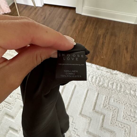 Generation Love Becky Mixed Media Ruffle-Sleeve Tee Black L - Picture 8 of 8